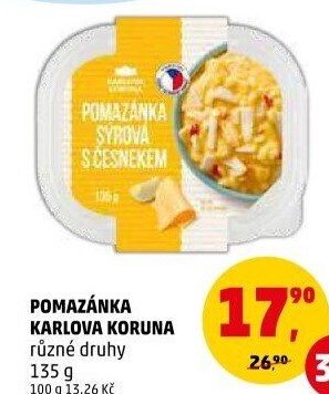 Pomazánky Karlova Koruna