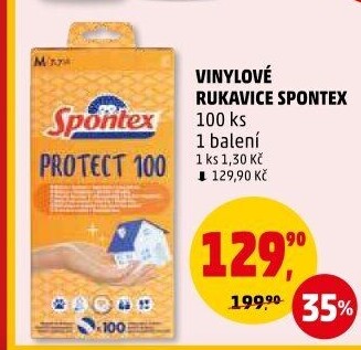 Rukavice vinylové Spontex