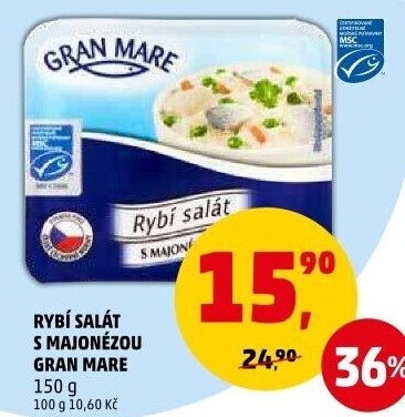 Rybí salát s majonézou Gran Mare