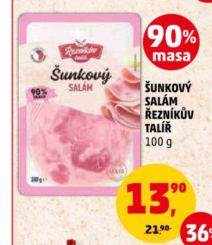 Salám šunkový Řezníkův talíř