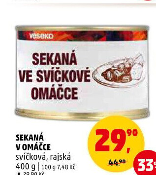 Sekaná v rajské omáčce Veseko