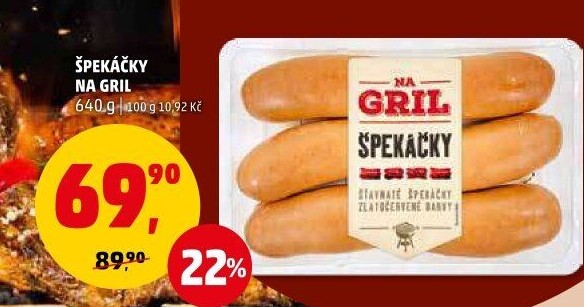 Špekáčky Na gril Penny