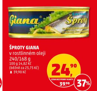 Šproty v oleji Giana