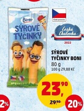 Sýrové tyčinky pro děti Boni