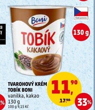 Tvarohový krém Tobík Boni