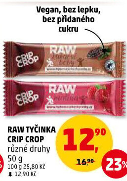 Tyčinka Raw Crip Crop