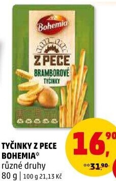 Tyčinky Z pece Bohemia Chips