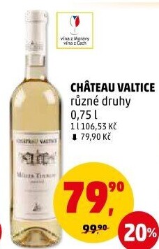 Vína Chateau Valtice