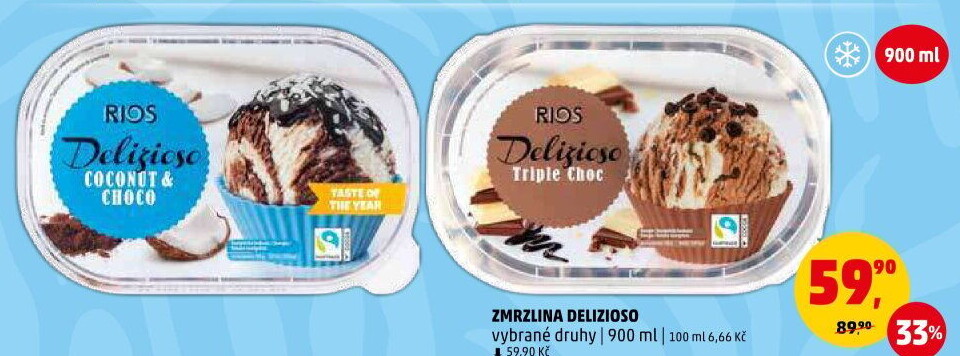 Zmrzlina ve vaničce Delizioso Rios