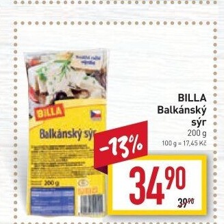 Balkánský sýr Billa