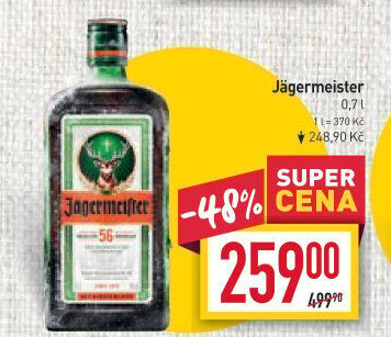 Bylinný likér Jägermeister