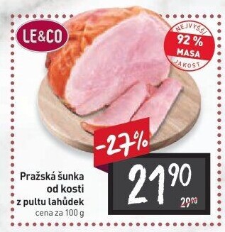 Šunka pražská od kosti