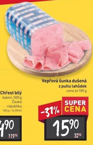 Šunka vepřová dušená
