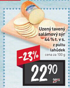 Sýr uzený salámový 44% Jihočeský Madeta