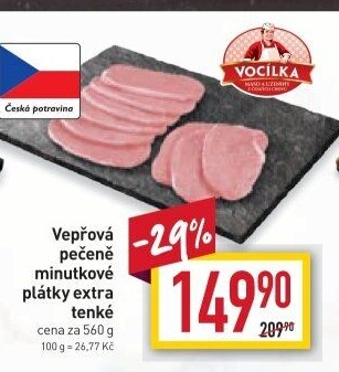 Vepřová pečeně bez kosti Vocílka