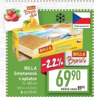 Zmrzlina Sandwich Billa