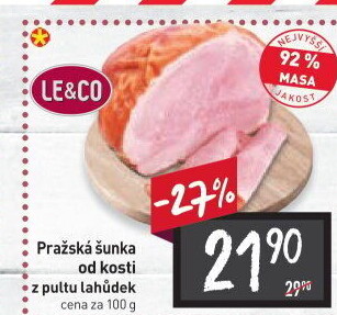 Šunka pražská od kosti LE&amp