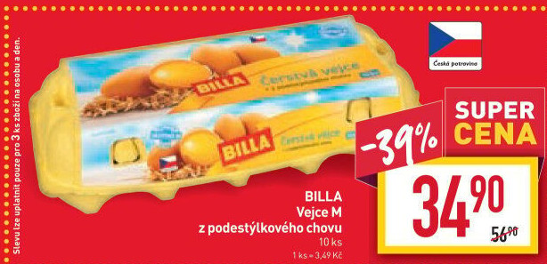Vejce z podestýlky M Billa