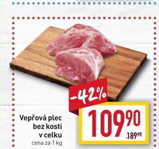 Vepřová plec bez kosti