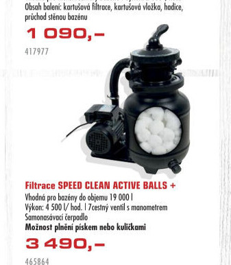 Bazénová filtrace Speed Clean Active Balls+ Steinbach