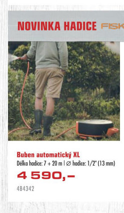 Buben na hadici s kolečky Fiskars