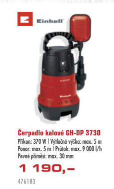 Čerpadlo kalové Einhell Classic GH-DP 3730