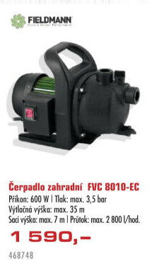 Čerpadlo zahradní Fieldmann FVC8010EC