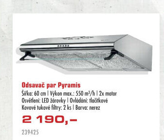 Digestoř Pyramis