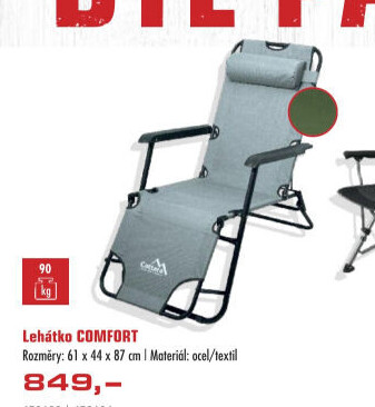 Kempingové lehátko Cattara