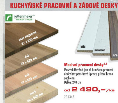 Kuchyňská pracovní deska