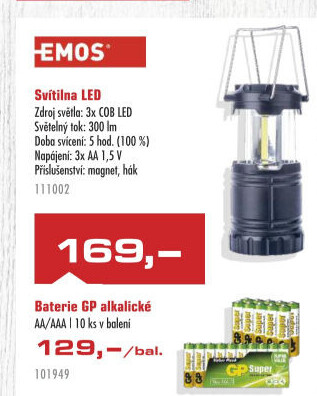 LED kempingová svítilna Emos