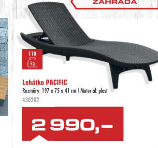 Lehátko Pacific Rojalplast