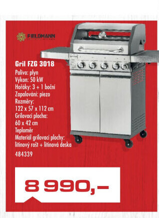 Plynový gril Fieldmann FZG3018
