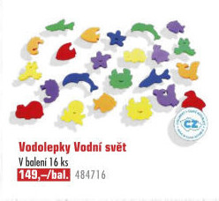 Puzzle pěnové do vody Vodolepky