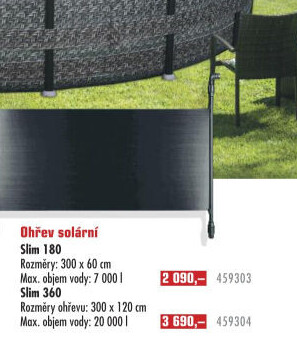 Solární ohřev pro bazény Slim Marimex