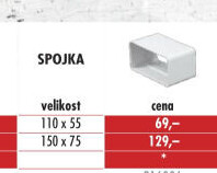 Spojka ventilačního kanálu