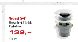 Výpust umyvadlová