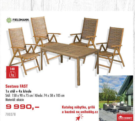 Zahradní sestava Fast Fieldmann