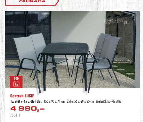 Zahradní sestava Lucie