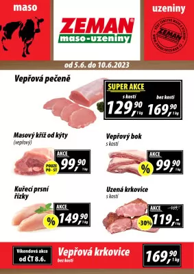akční leták ZEMAN maso - uzeniny 5.6.2023-10.6.2023