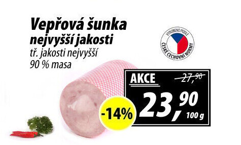 Šunka vepřová nejvyšší jakosti
