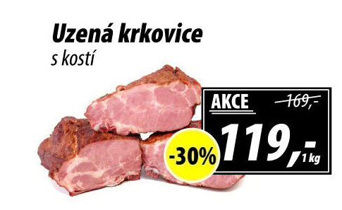 Uzená krkovice s kostí
