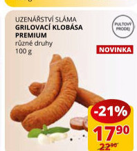 Klobása grilovací premium Sláma