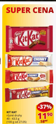 Tyčinka Kit Kat Nestlé