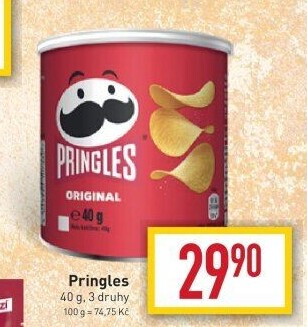Chipsy Pringles - tubus