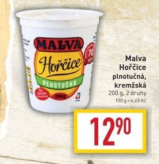 Hořčice plnotučná Malva