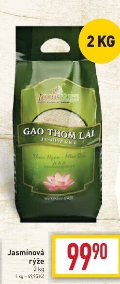Jasmínová rýže Lotus Rice