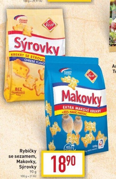 Krekry Rybičky Vest