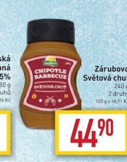 Omáčka Chipotle barbecue Světová chuť Zárubova