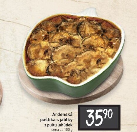 Paštika ardénská s jablky